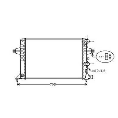 Radiateur de refroidissement moteur pour OPEL ZAFIRA A 1999-2005, OEM: 1300258, Neuf