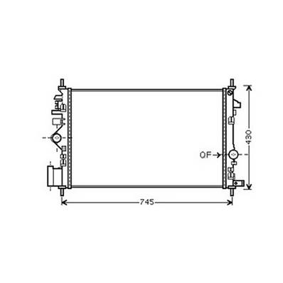 Radiateur de refroidissement moteur pour OPEL INSIGNIA I ph.1 2009-2013, OEM: 1300291, Neuf