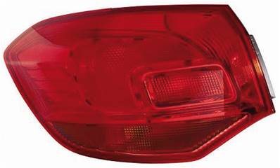 Feu arrière gauche pour OPEL ASTRA J 2010-2012, Rouge, Extérieure, Mod. S.W., Neuf