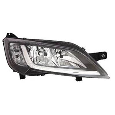 Phare Optique avant droit pour FIAT DUCATO Camping-car III, depuis 2014 , H7+H7, (fond noir), Neuf