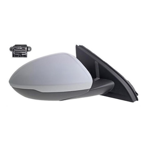 Rétroviseur droit électrique pour OPEL INSIGNIA II phase 1 2017-2019, dégivrant, rabattable, avec mémoire, avec feu courtoisie, avec blis, 14 pin,coque à peindre, Neuf