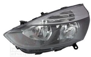 Phare Optique avant gauche pour RENAULT CLIO III phase 2, 2009-2012, 2H7, fond noir, Mod. VALEO, Neuf