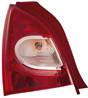 Feu arrière gauche pour RENAULT TWINGO II phase 2, 2012-2014, rouge/blanc, Neuf