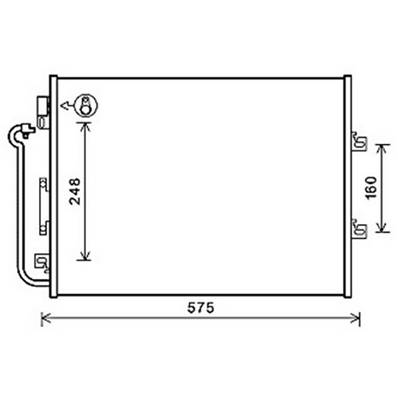 Condenseur de Climatisation pour RENAULT TWINGO II ph.1 2007-2011, OEM: 8200448252, Neuf