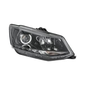 Phare principal avant droit pour SKODA FABIA III phase 1 2015-2018, H7+H7, électrique, avec moteur, avec feu de jour, noir, LED, Neuf