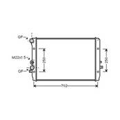 Radiateur de refroidissement moteur pour SEAT LEON I 1998-2005, OEM: 1J0121253AC, Neuf