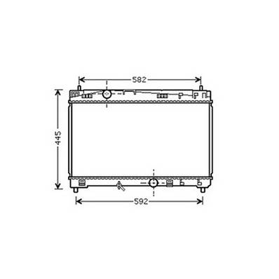 Radiateur de refroidissement moteur pour TOYOTA PRIUS 2009-2011, OEM: G901047030, Neuf