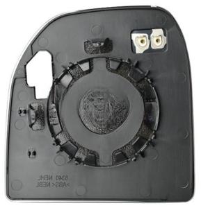 Miroir Glace rétroviseur droit pour FORD TRANSIT CUSTOM phase 2 depuis 2018, verre supérieur, dégivrant, Neuf