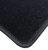 Kit 4 Tapis de sol Auto pour FIAT PANDA de 2003 à 2012, avec sigle PANDA, moquette noire, Neuf
