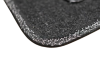 Kit 4 Tapis de sol Auto pour FIAT 500 de 2007 à 2015, avec sigle 500 moquette noire et CLIPS, Neuf