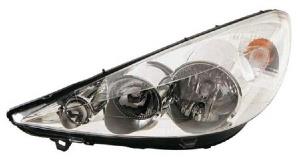 Phare Optique avant gauche pour PEUGEOT 206 Plus (206+) 2009-2013, H7+H1, Neuf