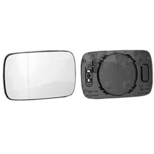 Miroir Glace rétroviseur gauche pour BMW série 3 E46 2001-2004, asphérique, dégivrant, blu, Mod. 4 portes, Neuf 