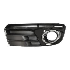 Grille pare chocs avant droite pour AUDI Q5 I ph. 2 2012-2016, trou antibrouillard avec cadre chromé, noir brillant, Neuve