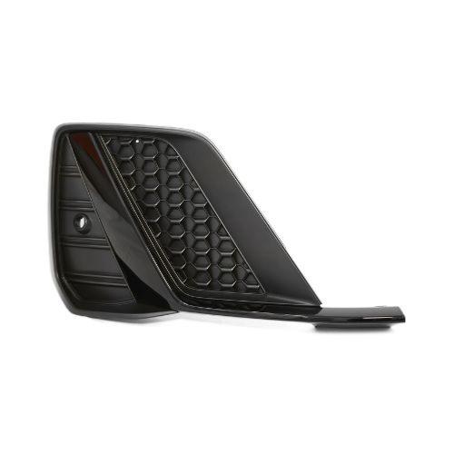 Grille droite pare-chocs avant pour AUDI A1 II depuis 2018, avec moulure noire brillante, sans siège antibrouillard, trous radar, Mod. S-LINE, noire, Neuve