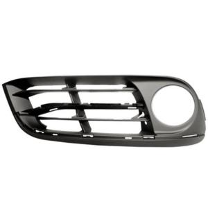 Grille pare chocs avant droit pour BMW Serie 5 F10N, 2013-2016, trous moulure, trou feu antibrouillard, noire, Mod. LUXURY MODERN-LINE, Neuve