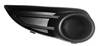 Grille calandre droite pour CITRON C1 I phase 2 2009-2012 cache antibrouillard, pare chocs avant