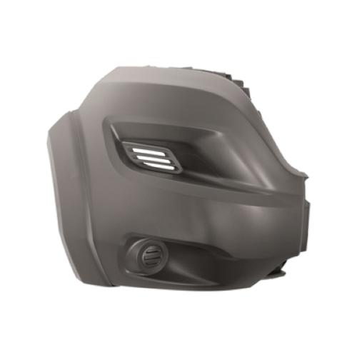 Crosse pare chocs avant droit pour PEUGEOT BOXER II ph.2 2014-2023, embout gris, avec élargisseur, modèle Heavy