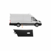 Moulure laterale arrière droite pour FORD TRANSIT Mk8 phase 2 depuis 2019, noire, roues simples avec trou pour feu, châssis long, Neuve
