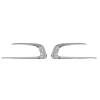 Jeu de moulures pare chocs avant gauche et droit pour PEUGEOT 2008 Phase 1, 2013-2016, chrome, neuf