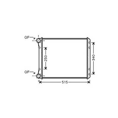 Radiateur de refroidissement moteur pour AUDI A2 depuis 2000, OEM: 8Z0121251D, Neuf