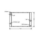 Radiateur de refroidissement moteur pour BMW Serie 5 E60-E61 RY 2007-2010, OEM: 17117553666, Neuf