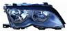 Phare Optique avant droit pour BMW srie 3 E46 2001-2004, H7+H7, noir, Neuf