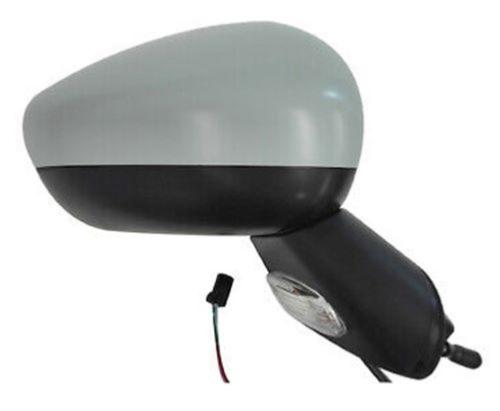 Rétroviseur droit électrique pour CITROËN C3 II phase 2 2013-2016, convexe, dégivrant, avec flèche, sonde de température et base noir, 9pin, Neuf à peindre