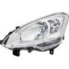 Phare Optique avant gauche pour PEUGEOT PARTNER II phase 3, 2015-2018, H4, grand feu clignotant, électrique, Neuf
