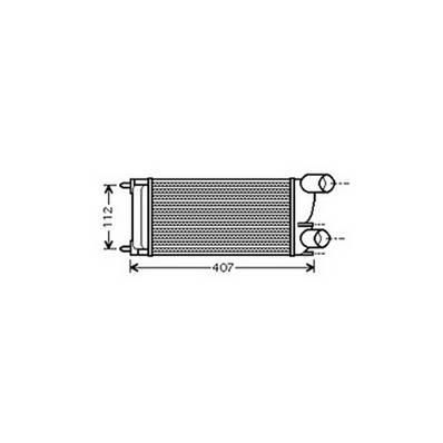 Intercooler pour CITROËN BERLINGO I ph.2 2002-2008, OEM: 0384L9, Neuf