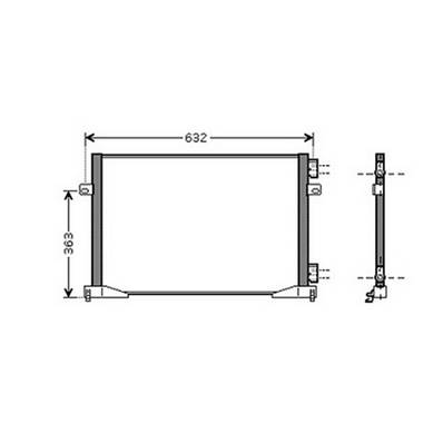Condenseur de Climatisation pour OPEL VIVARO I ph.1 2001-2006, OEM: 2765000QAG, Neuf