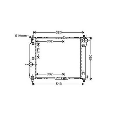 Radiateur de refroidissement moteur pour CHEVROLET KALOS 2002-2006, OEM: 96443475, Neuf