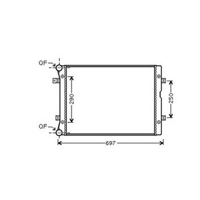 Radiateur de refroidissement moteur pour FORD GALAXY I ph.2 2000-2006, OEM: 1212576, Neuf