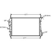 Radiateur de refroidissement moteur pour FORD MONDEO II ph.2 2003-2007, OEM: 1216264, Neuf