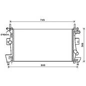 Radiateur de refroidissement moteur pour FORD C-MAX 2010-2015, OEM: 1727475, Neuf