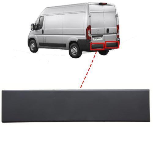 Moulure baguette sur porte arrière gauche pour PEUGEOT BOXER II phase 1, 2006-2014, 82cm, grise, Neuve