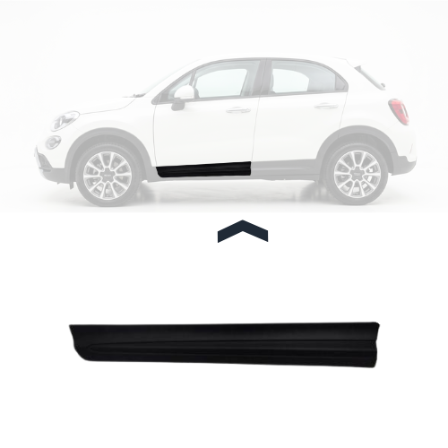 Moulure porte avant gauche pour FIAT 500X 2018-2023, noire, Neuve