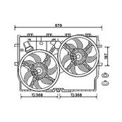 Ventilateur Radiateur moteur pour FIAT DUCATO III ph.1 2006-2014, OEM: 1399672080, Neuf