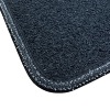 Kit 2 Tapis de sol Auto pour SMART FORTWO (W450) de 1998 à 2006, sigle SMART, moquette noire, Neuf