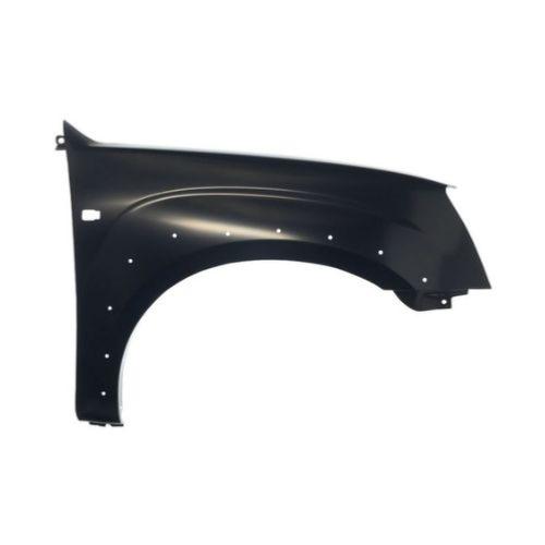 Aile avant droite pour ISUZU D-MAX I phase 2 2007-2011, avec trous élargisseur 4WD modèle 3D, avec trou feu répétiteur, Neuve