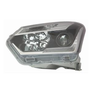 Phare Optique avant gauche pour ISUZU D-MAX II phase 2 2017-2023, H11+HB3, LED, fond noir, Neuf