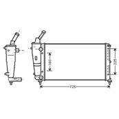 Radiateur de refroidissement moteur pour LANCIA Y ph.1 1996-2003, OEM: 46763325, Neuf