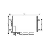 Condenseur de Climatisation pour MERCEDES CLASSE E 2002-2006 (W211), OEM: 2115000154, Neuf