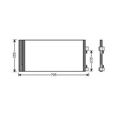 Condenseur de Climatisation pour RENAULT LAGUNA III 2007-2010, OEM: 921100002R, Neuf