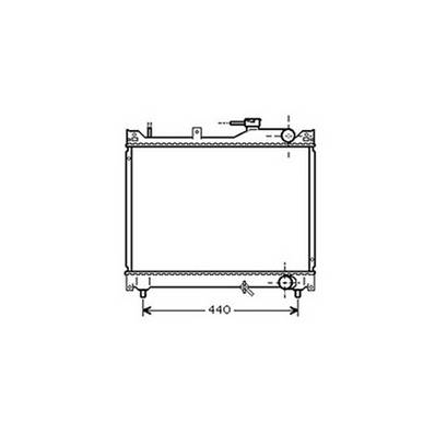 Radiateur de refroidissement moteur pour SUZUKI Grand Vitara 1999-2005, OEM: 1770066D02000, Neuf