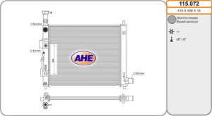 Radiateur de refroidissement moteur pour KIA PICANTO depuis 2017, OEM: 25310K7000, Neuf
