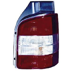 Feu arrière droit pour VOLKSWAGEN TRANSPORTER T5, 2003-2009, (2 portes arrière), rouge/blanc, Neuf