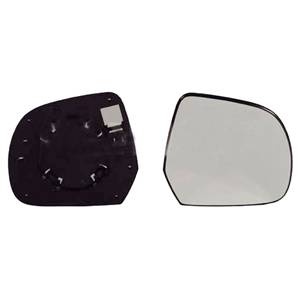 Miroir Glace rétroviseur droit pour NISSAN MICRA III (K12) ph.3, 2009-2011, à clipser, Neuf