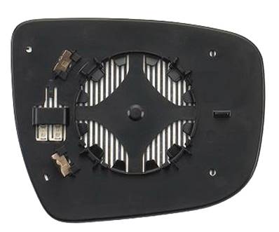 Miroir Glace rétroviseur gauche pour NISSAN QASHQAI II ph. 2 2017-2021, dégivrant, asphérique