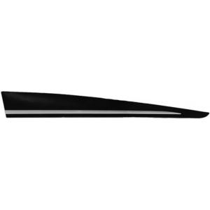 Moulure de porte avant droite pour RENAULT CLIO IV phase 2, 2016-2019, noire brut, avec profil à peindre, Neuve