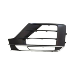 Grille gauche pare-chocs avant pour AUDI Q2 phase 1 2016-2020, noire, avec moulure chromée, avec trou PDC et support, Neuve